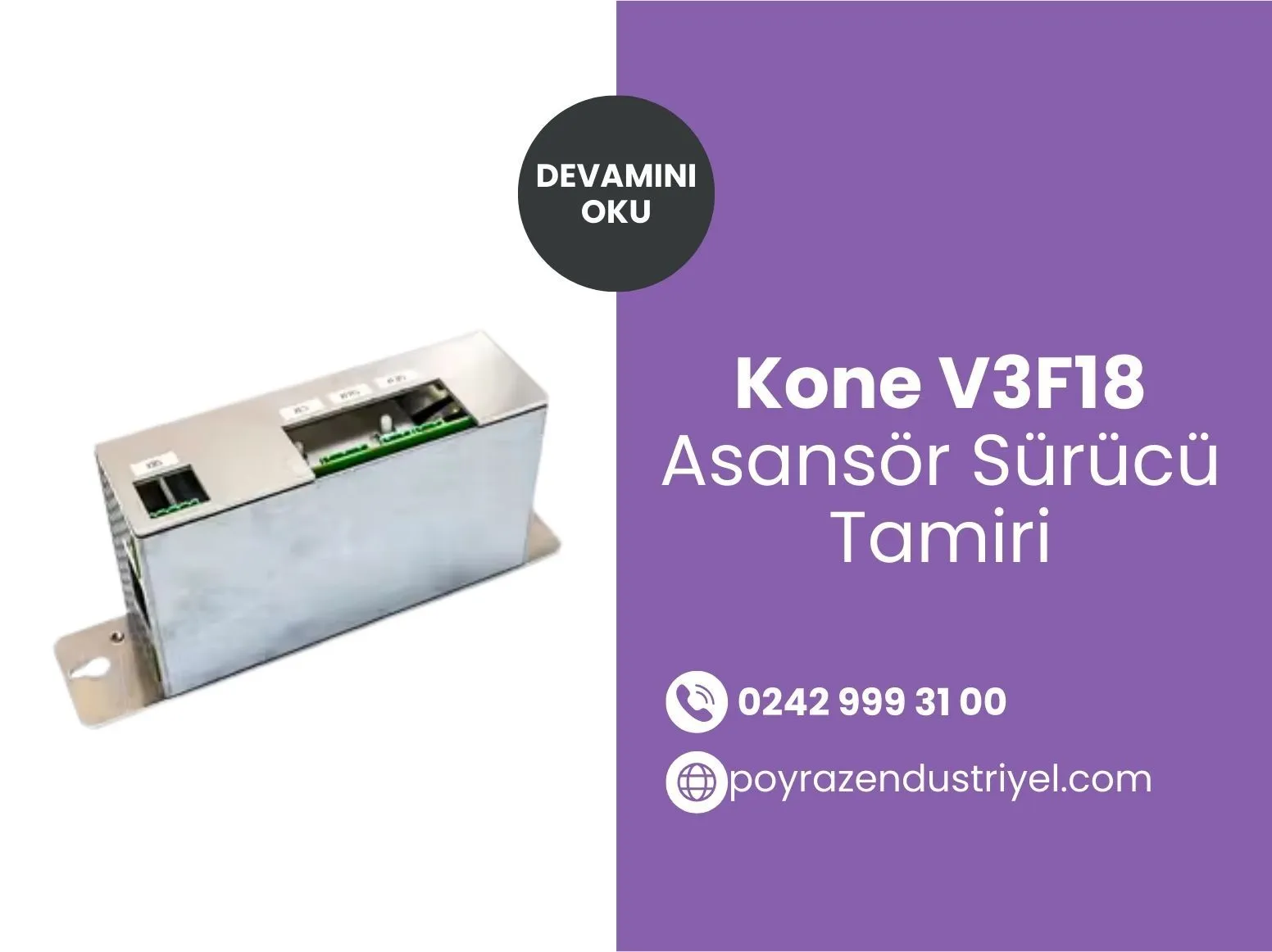 Kone V3f18 Asansör Sürücü Tamiri